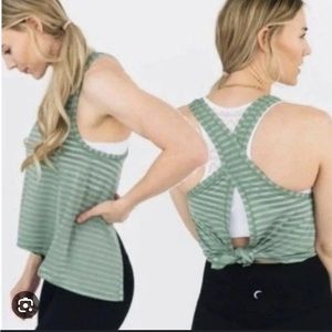 Zyia Forest Nimbus Split Back Tank